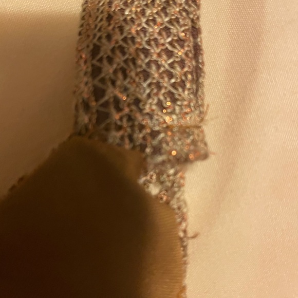 Spencer Alexis bronze lace maxi dress, size small - Picture 5 of 7